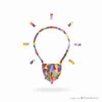 Free vector creative light bulb design