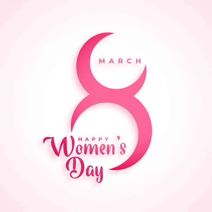 Free Vector creative march  womens day celebration background