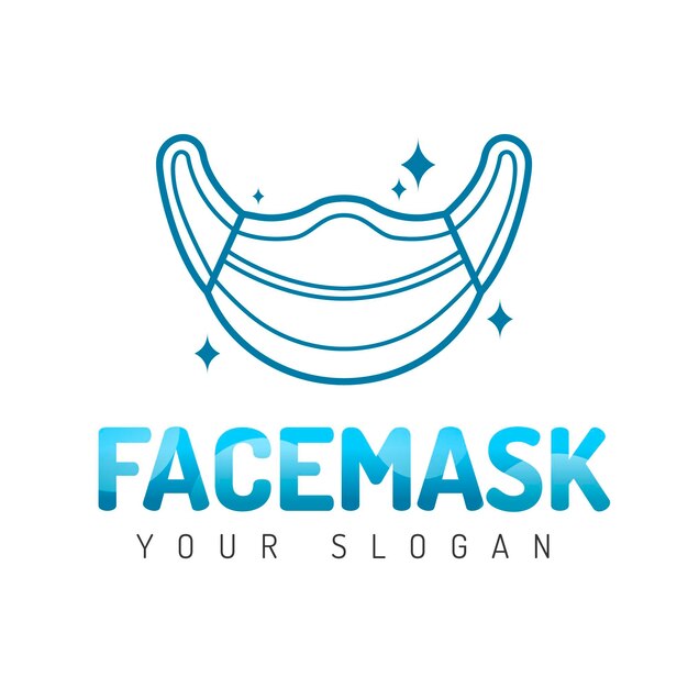 Creative medical mask logo template