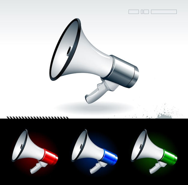 Free vector creative megaphone collection
