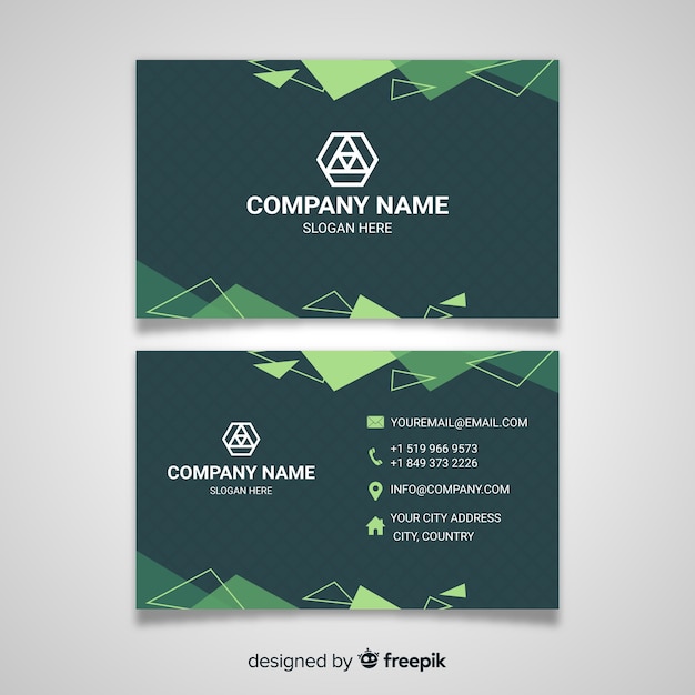 Creative modern business card concept