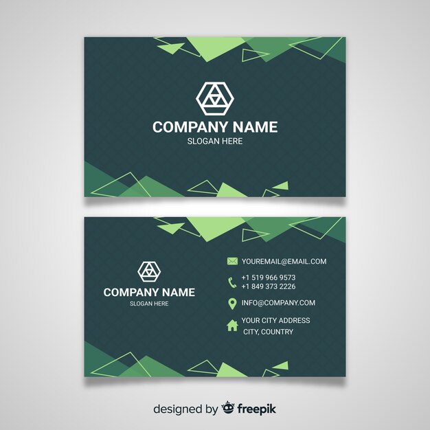 Creative modern business card concept