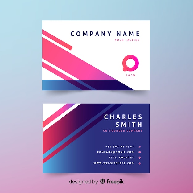 Creative modern business card design