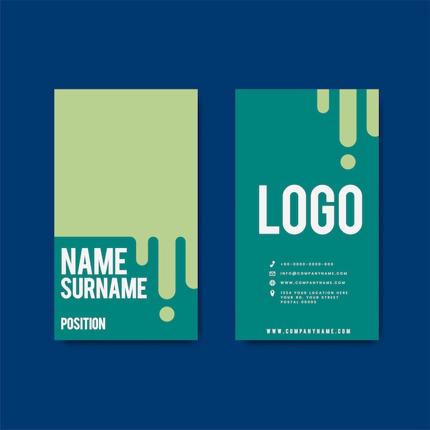 Free vector creative modern retro business card design