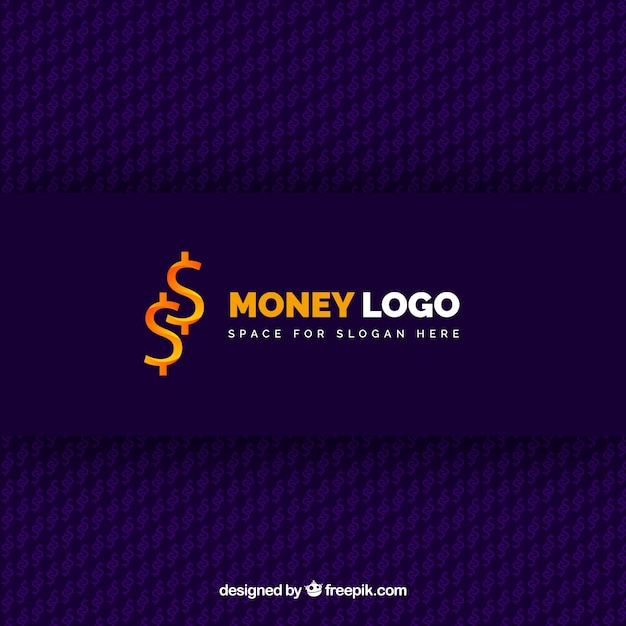 Free vector creative money logo concept
