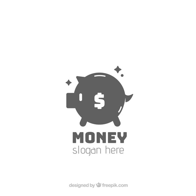 Creative money logo concept
