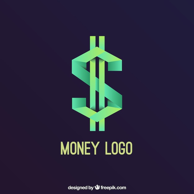 Creative money logo concept