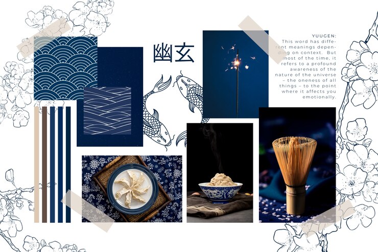 Free Vector creative moodboard collage with ideas