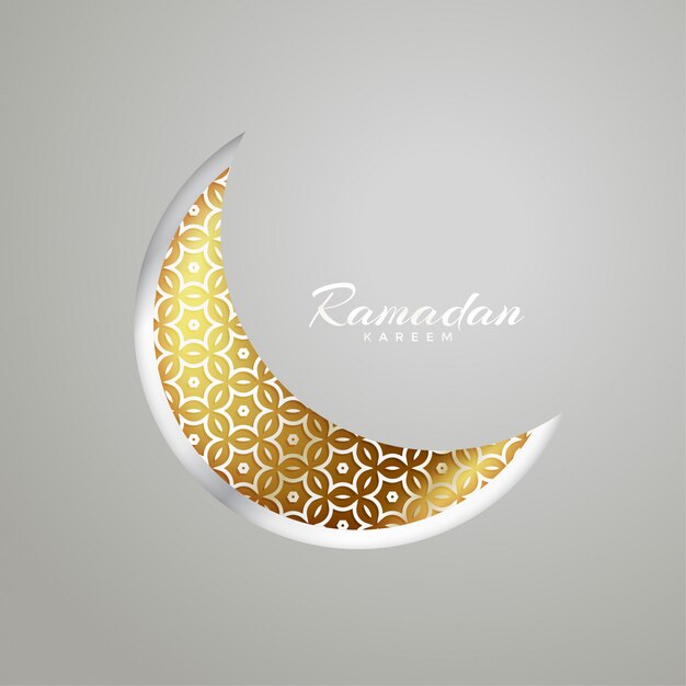 дизайн креативной луны для фестиваля ramadan kareem