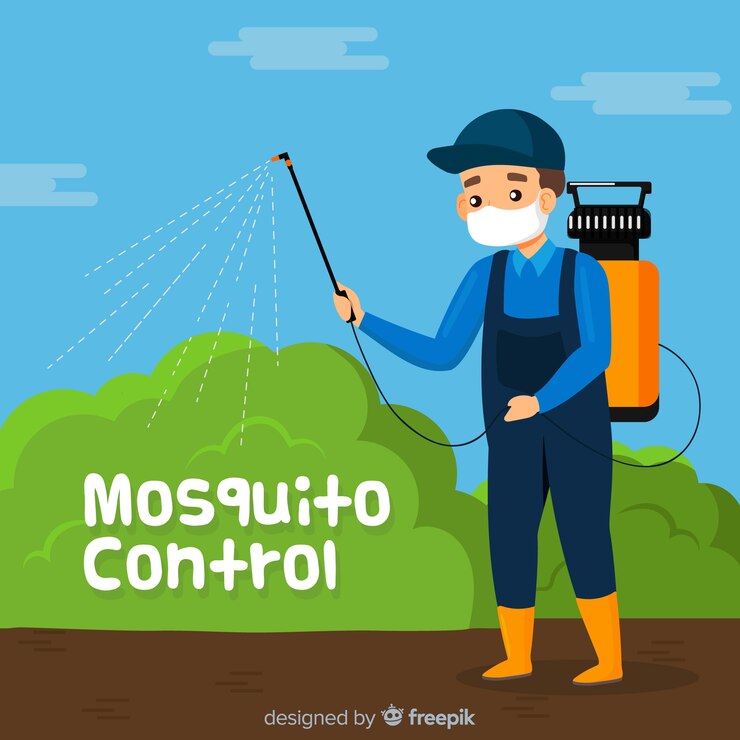 Бесплатный Вектор творческая концепция управления комаром