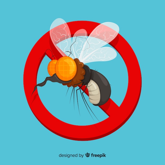 Free vector creative mosquito control design