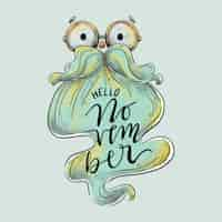 Free vector creative movember design