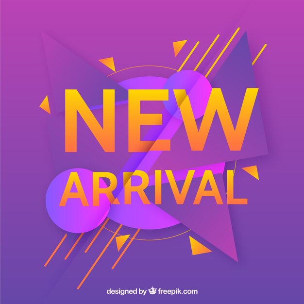 Creative new arrival background