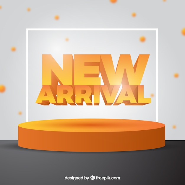 Free vector creative new arrival background