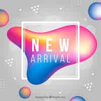 Free vector creative new arrival background