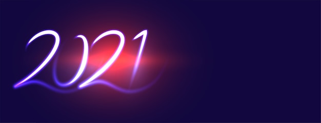 Creative new year  on blue flare