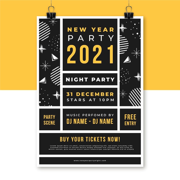 creative new year poster