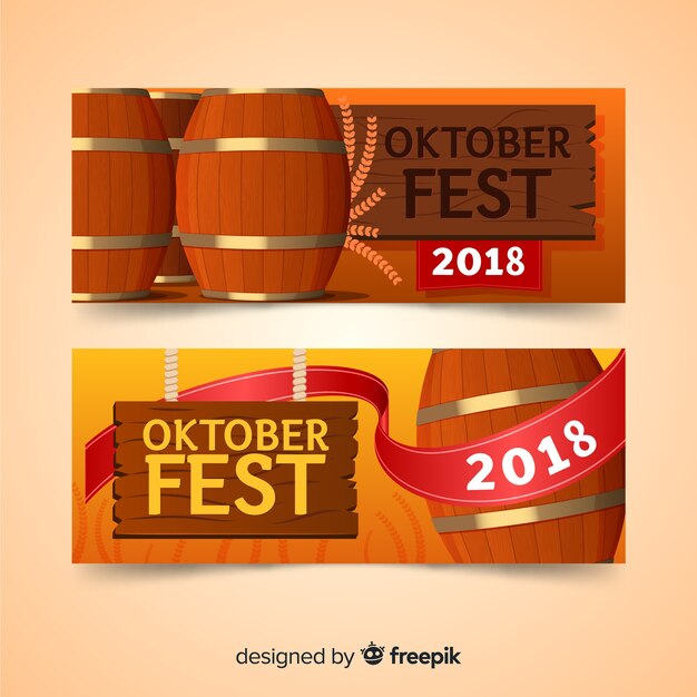 Креативные рекламные баннеры oktoberfest