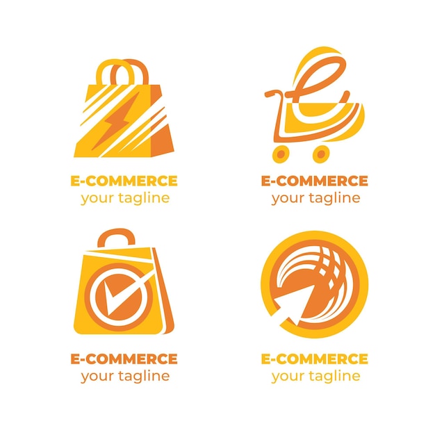 Creative online shop logo templates