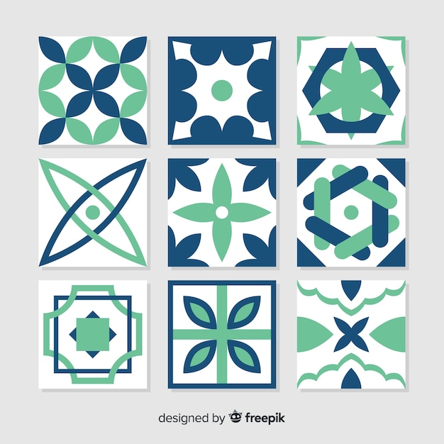 Creative pack of tiles