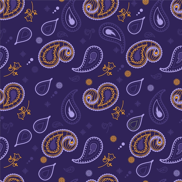 Creative paisley bandana pattern