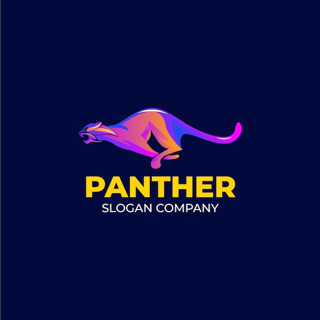 Creative panther logo template