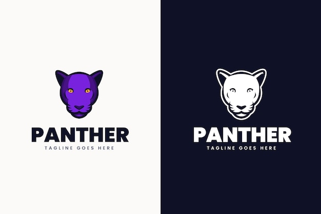 Creative panther logo template