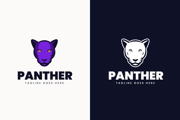 Creative panther logo template