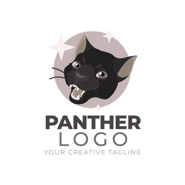Creative panther logo template
