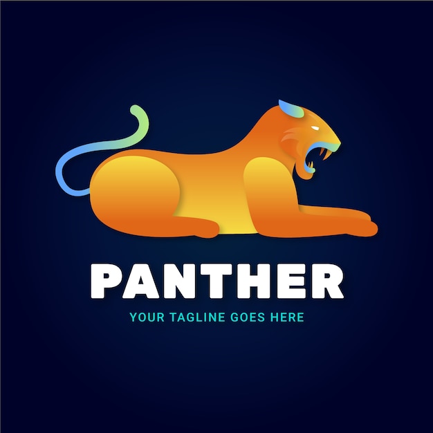 Creative panther logo template