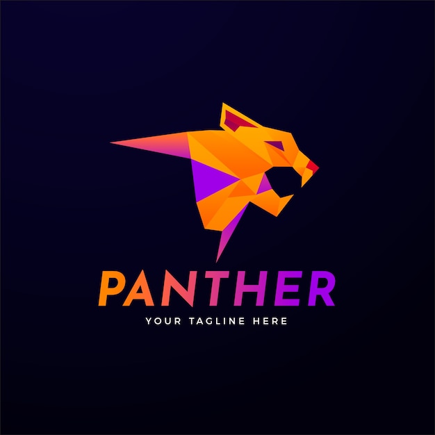 Creative panther logo template