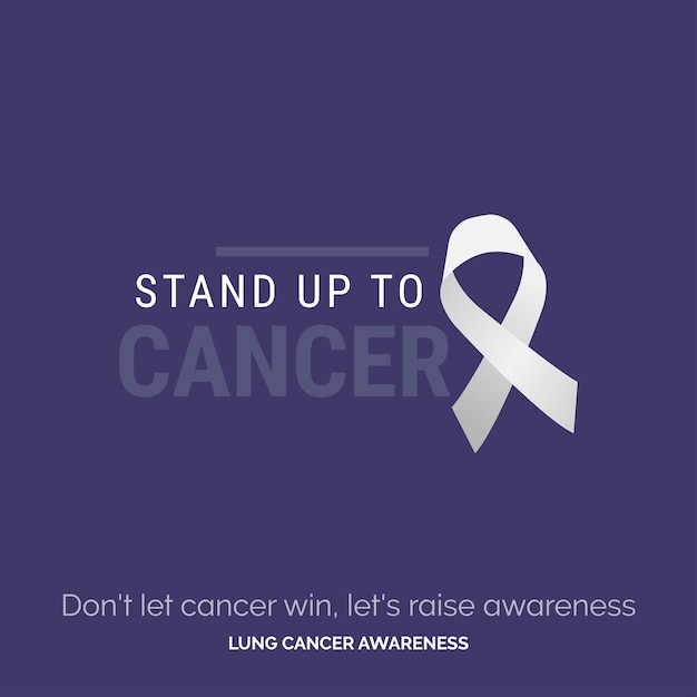 Free vector creative path to lung cancer awareness vector background drive