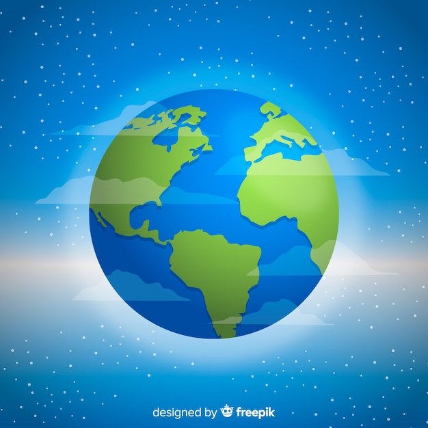 Free vector creative planet earth concept