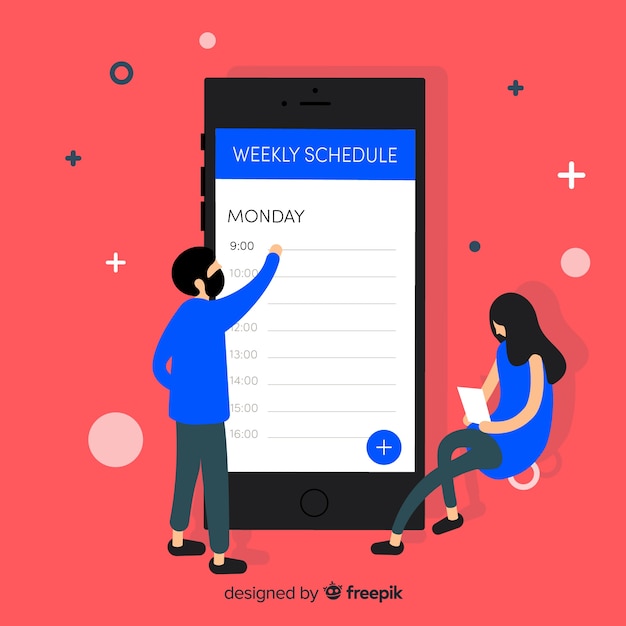 Creative planning schedule template