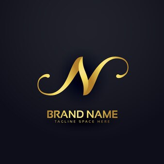 Creative premium letter n logo design