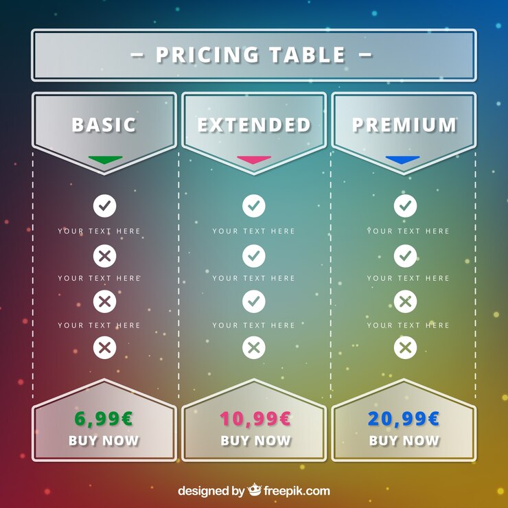 Free Vector creative price banners