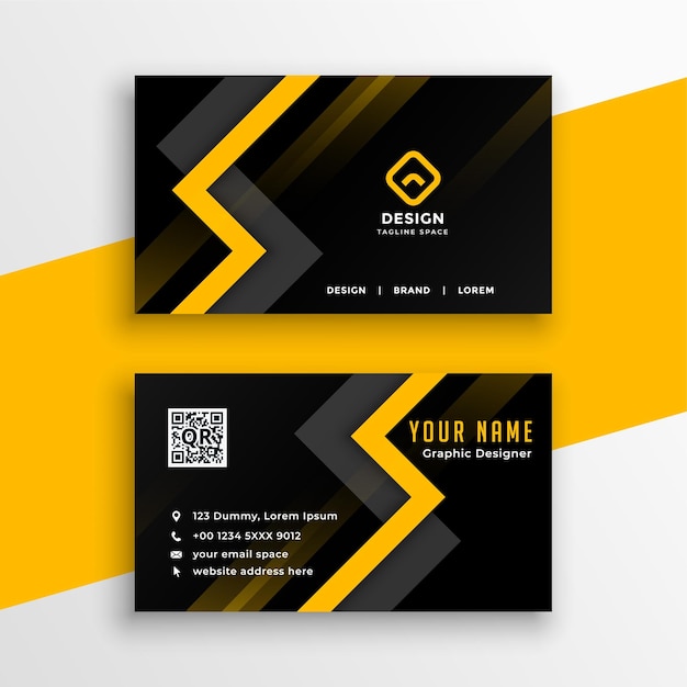 Free vector creative professional business card template for company branding vector