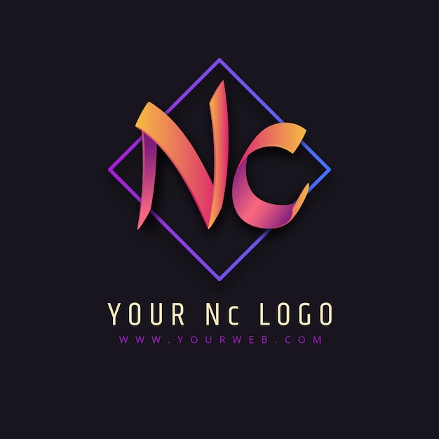 Free vector creative professional cn logo template