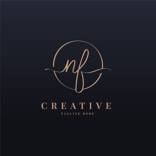 Creative professional fn logo template