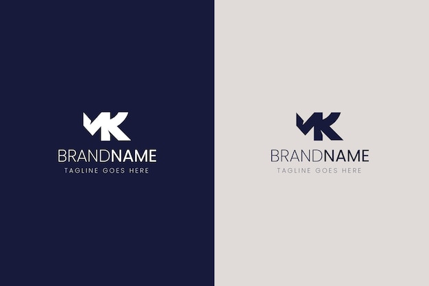 Creative professional mk logo template