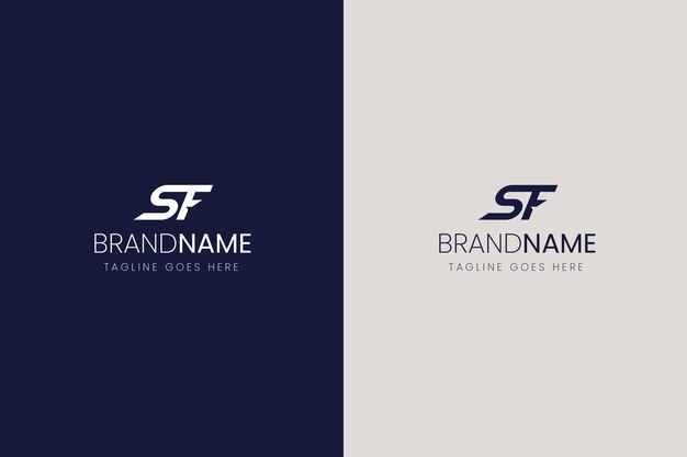 Creative professional sf logo template