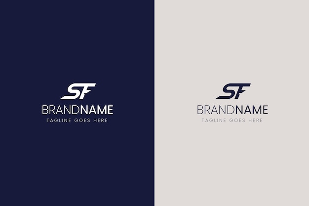 Creative professional sf logo template