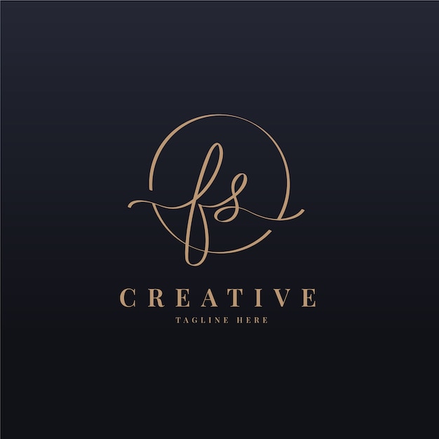 Creative professional sf logo template