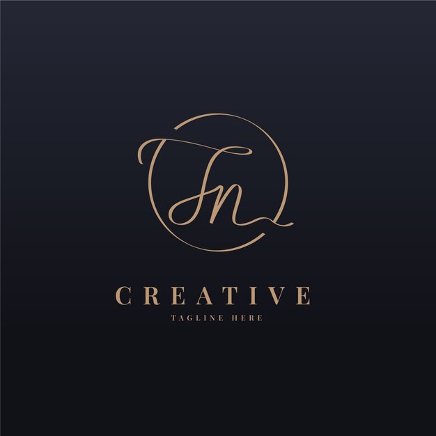 Creative professional tn logo template