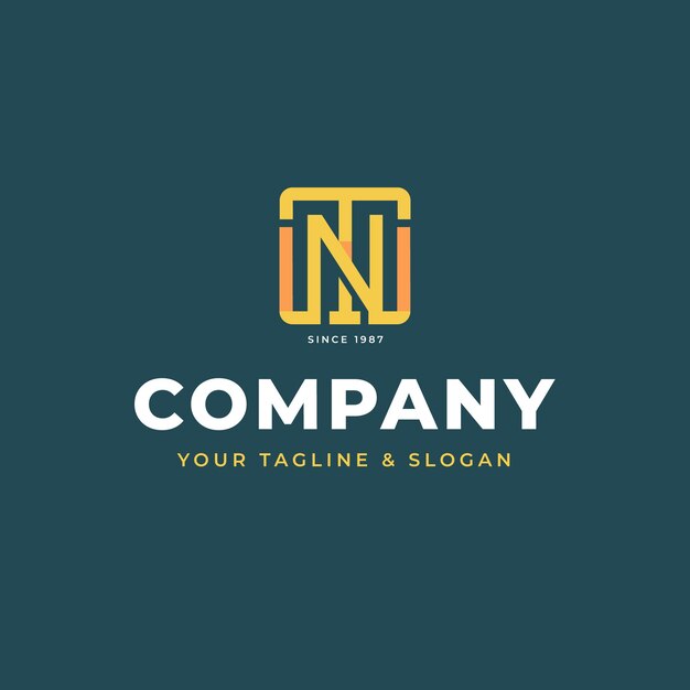 Creative professional tn logo template