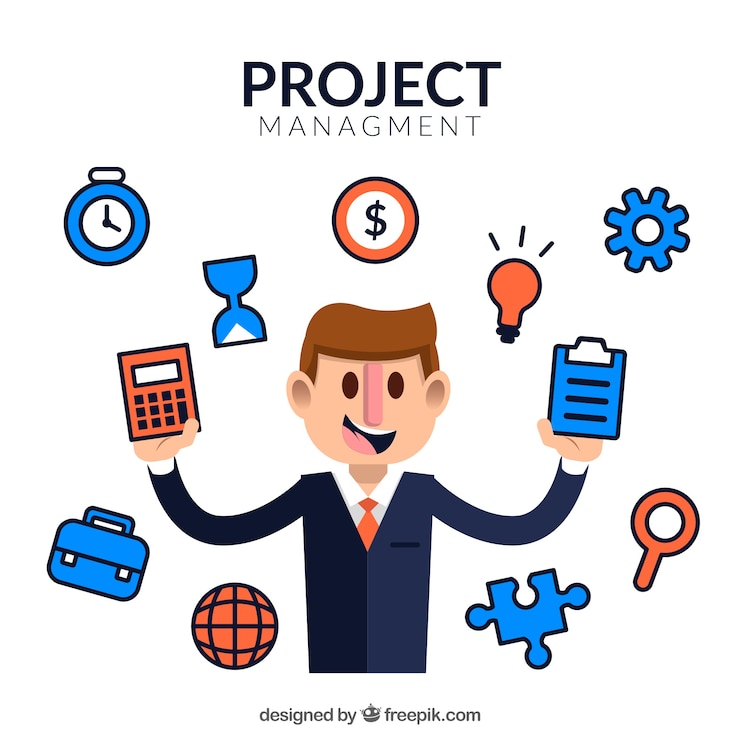 Free Vector creative project management concept
