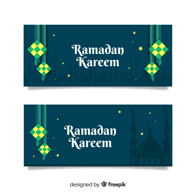 Creative ramadan bannners