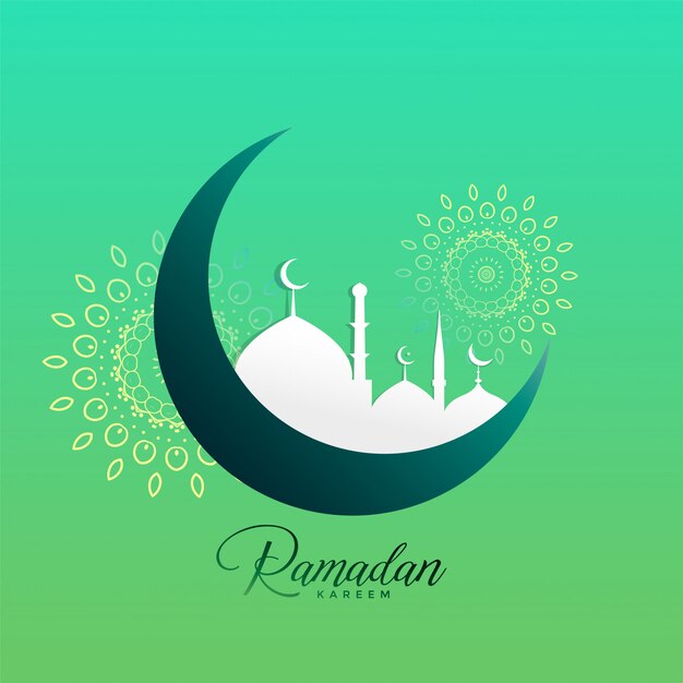 творческая рамаданская карема и дизайн мечети