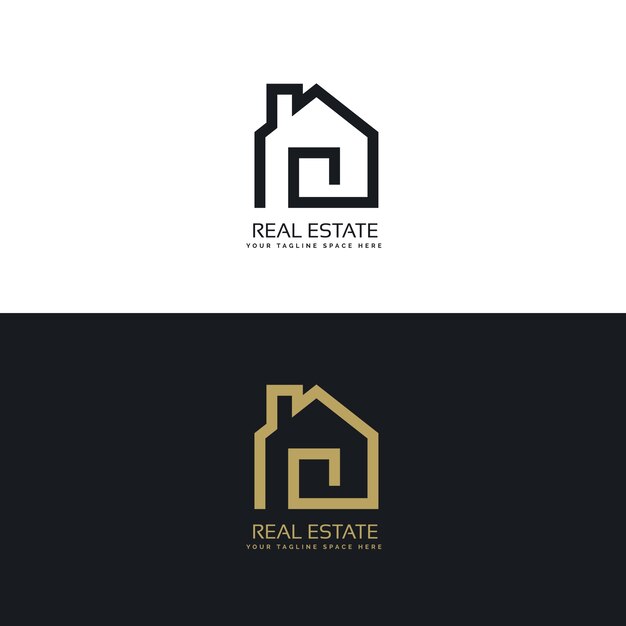 творческой недвижимости дизайн логотипа