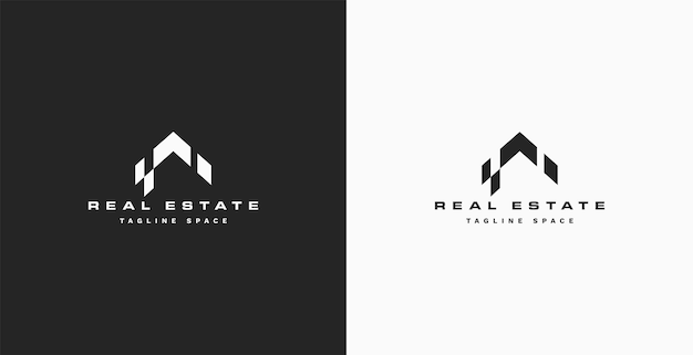 Free vector creative real estate logo in modern concept